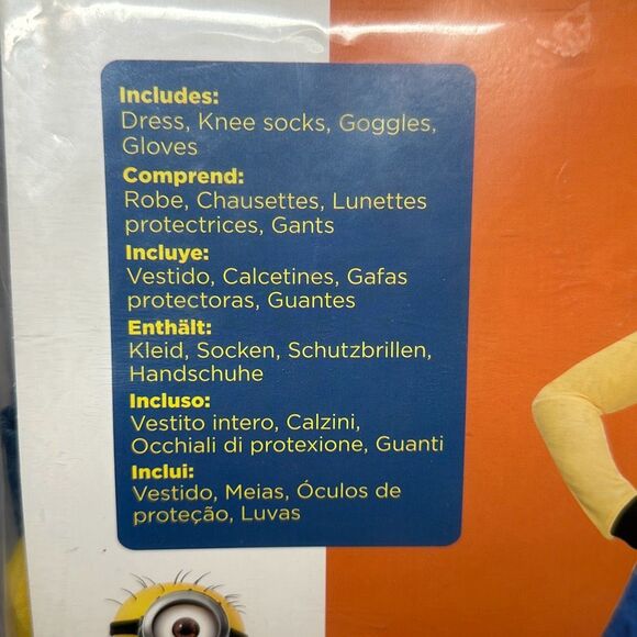 MINION Female Child Costume Rubies Halloween Costume Size S Small Despicable Me - Picture 2 of 5